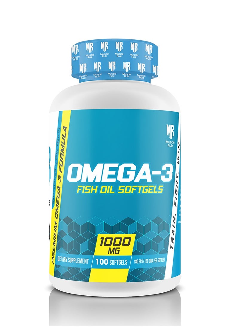Muscle Rulz - Muscle Rulz OMEGA-3 Fish Oil 1000 mg 100 Softgels - Image 1