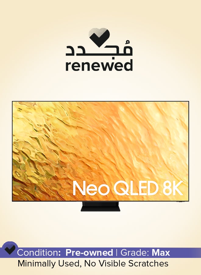 Samsung Renewed -  75 -Inch Smart Neo QLED TV - 8K -120Hz 75QN800B Black - Image 1