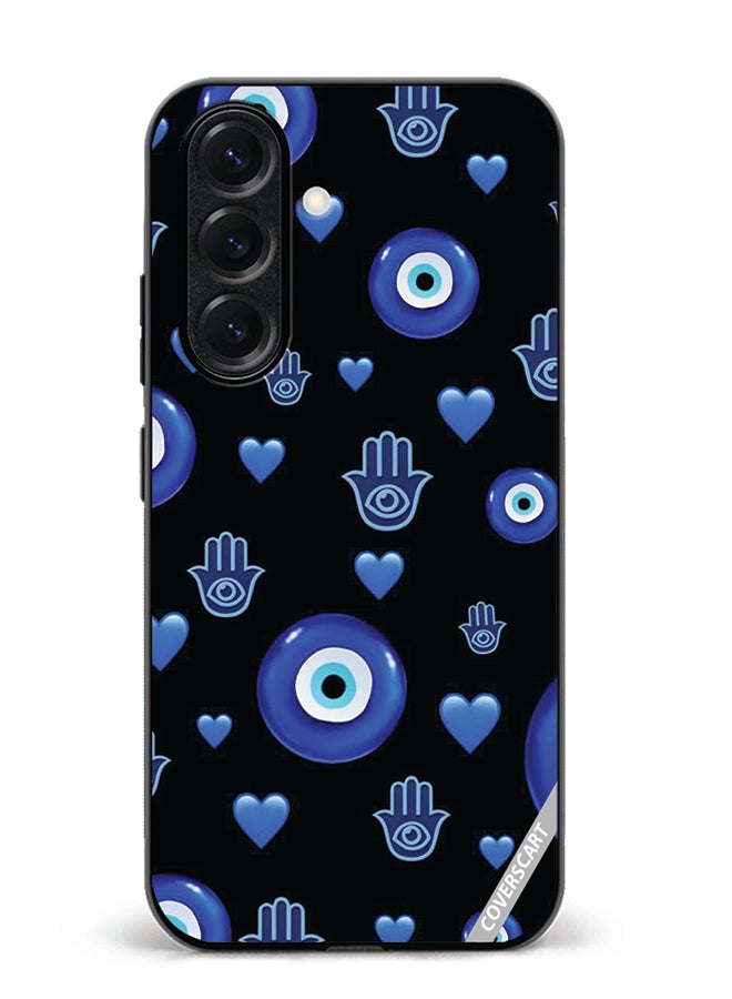 VR CREATIVE Protective Case Cover For Samsung Galaxy S25 Evil Eye Design Multicolour
