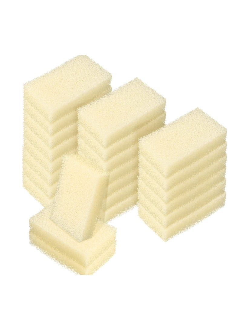 SOLARAE Kitchen Cleaning Sponges, 24 Pcs Dishes Non-Scratch Scrub Sponges, Imitation Loofah Cotton Decontamination Sponge Block, Reusable Dish Sponge for Household Cleaning Bathroom, Individually Wrapped - Image 1