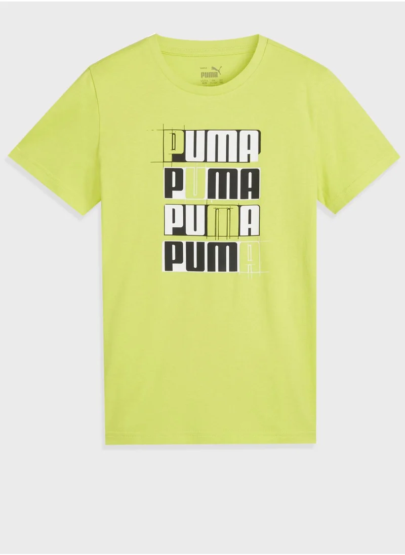 PUMA Kids Essential  Logo Lab T-Shirt