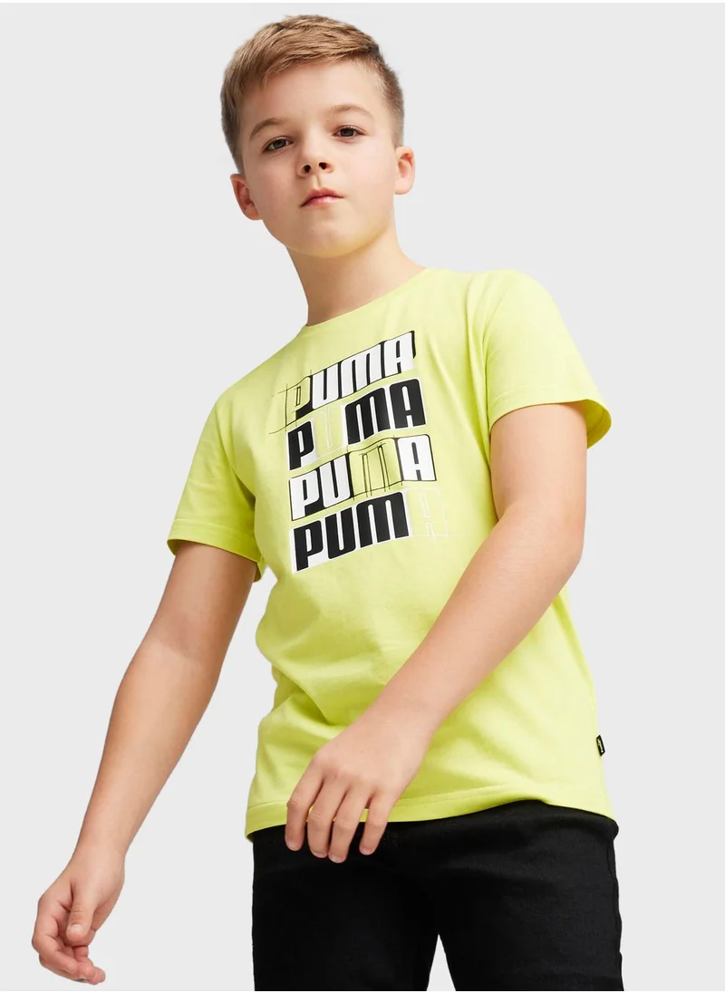PUMA Kids Essential  Logo Lab T-Shirt