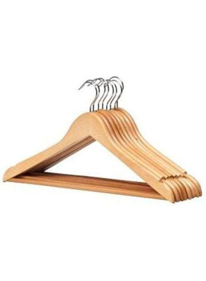 علّاقات ملابس خشب طبيعي قوية 18 قطعة – تصميم متين لحمل القمصان والبدل والفساتين و البناطيل - Image 2