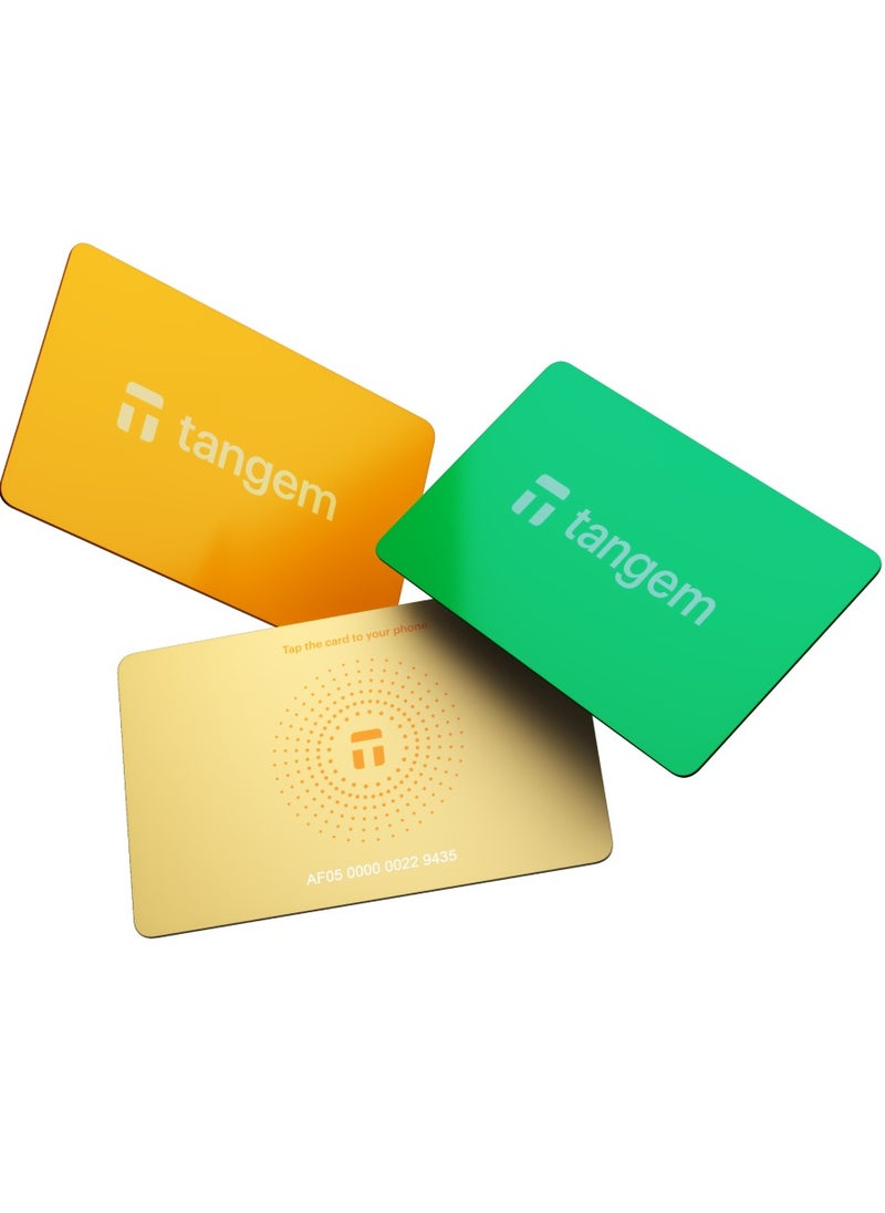 tangem - Tangem Crypto Hardware Wallet 2.0 [PACK OF 3 Cards] - Sun Drop - Image 1
