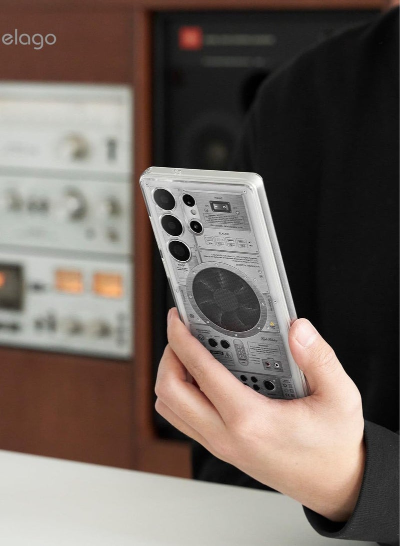 Elago Magnetic Hybrid Clear Compatible with MagSafe for Samsung Galaxy S25 ULTRA Shockproof Bumper Raised Camera Protection Case Cover - AMP - Image 2