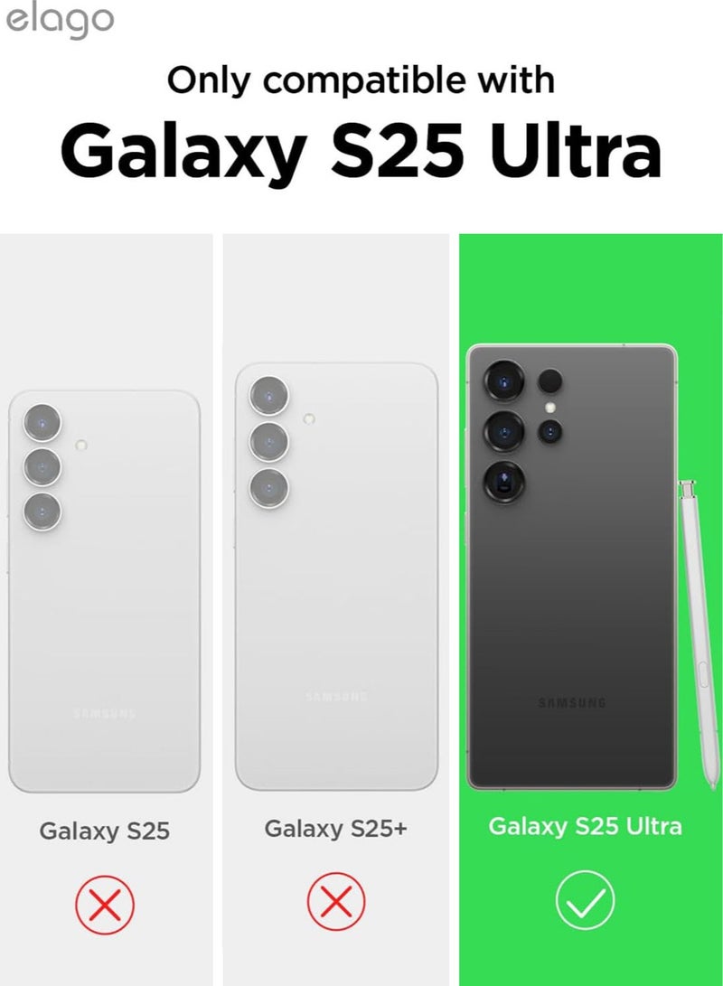 Elago Magnetic Hybrid Clear Compatible with MagSafe for Samsung Galaxy S25 ULTRA Shockproof Bumper Raised Camera Protection Case Cover - AMP - Image 3