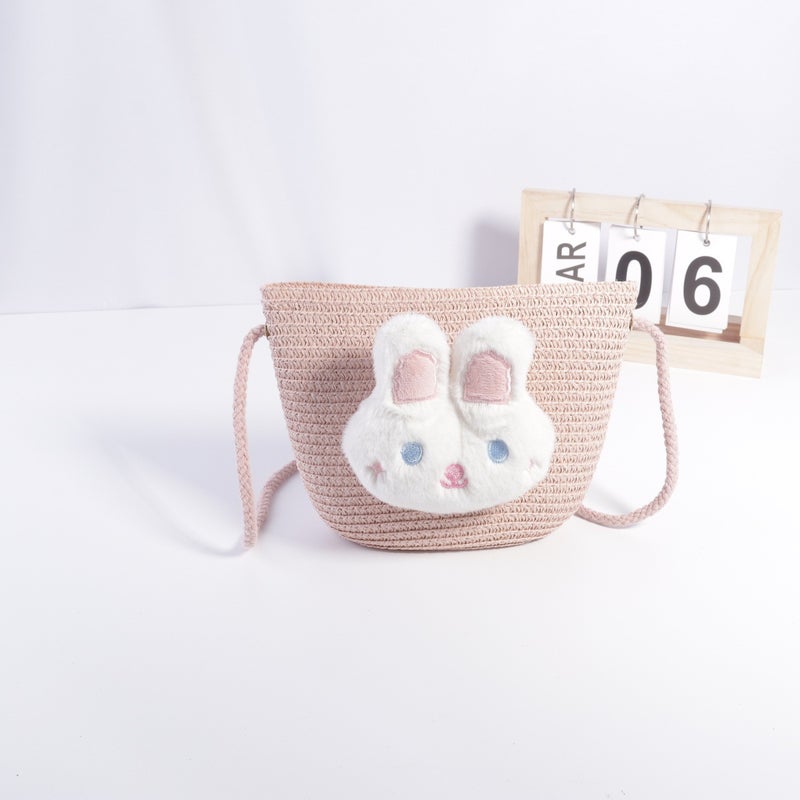 19*15.5Cm Large Size Mobile Phone Straw Bag Slung Seaside Straw Cross-Body Woven Bag - Image 1
