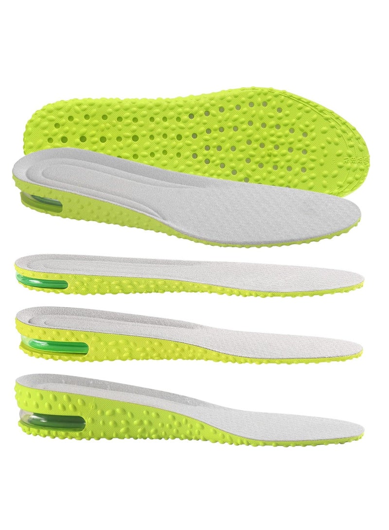 GUDOO زيادة الطول باطن الأحذية وسادة هوائية باطن أحذية عالي إدراج كعب للرجال والنساء وسادة كعب امتصاص الصدمات تخفيف آلام القدم - Image 1