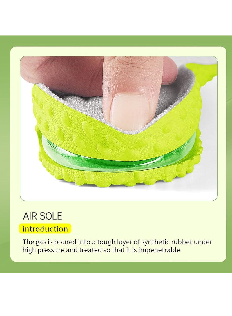 GUDOO زيادة الطول باطن الأحذية وسادة هوائية باطن أحذية عالي إدراج كعب للرجال والنساء وسادة كعب امتصاص الصدمات تخفيف آلام القدم - Image 3