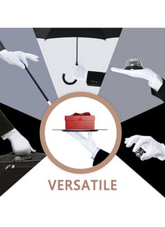ZVEV White Cotton Gloves, 6 Pair Soft Moisturizing Plain White Gloves Dress for Coin Handling Services Parade Formal Guard Police Wedding Formal Tuxedo Jewelry Inspection for Men Women  - Image 4