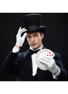 ZVEV White Cotton Gloves, 6 Pair Soft Moisturizing Plain White Gloves Dress for Coin Handling Services Parade Formal Guard Police Wedding Formal Tuxedo Jewelry Inspection for Men Women  - Image 5