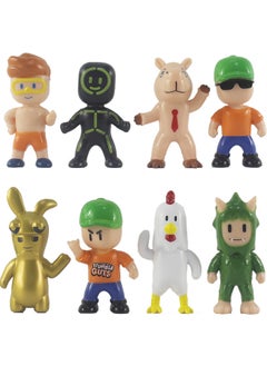 8pcs New Stumbling Boy Toys, Approx. 6-7cm Action Figures Children'S Toys Cake Decorations Collection Set For Boys And Girls