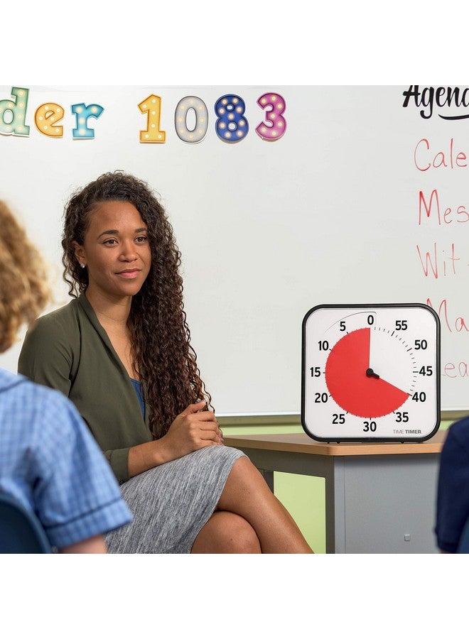 TIME TIMER 12 inch Visual Timer 60 Minute Kids Desk Countdown Clock with Dry Erase Activity Card, Also Magnetic for Classroom, Homeschooling Study Tool, Task Reminder, Home and Kitchen Timer - Image 2