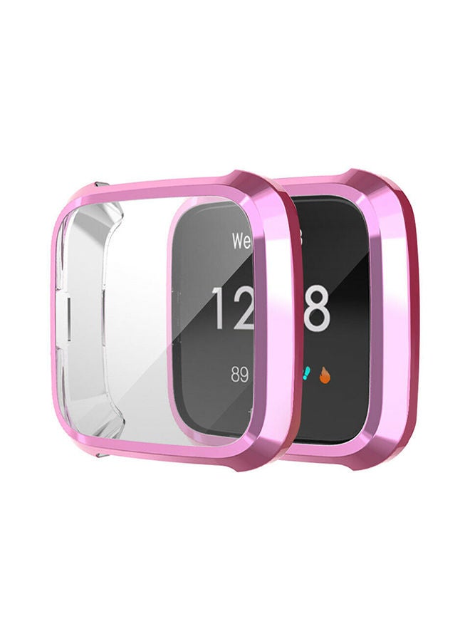 NIBEMINENT Slim Full Screen Protector Protect Frame Case Cover For Fitbit Versa Lite Watch Purple  - Image 1