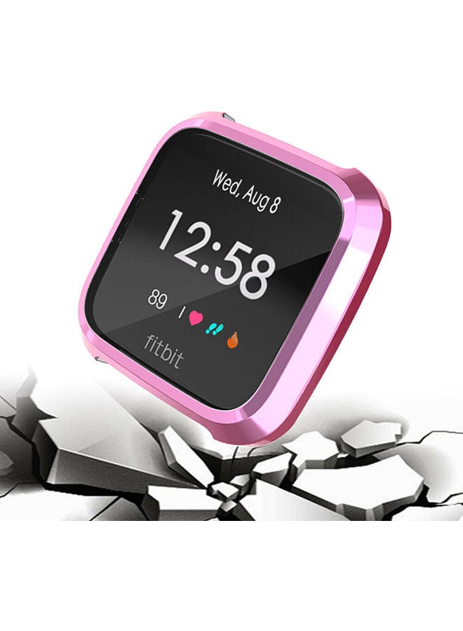NIBEMINENT Slim Full Screen Protector Protect Frame Case Cover For Fitbit Versa Lite Watch Purple  - Image 2