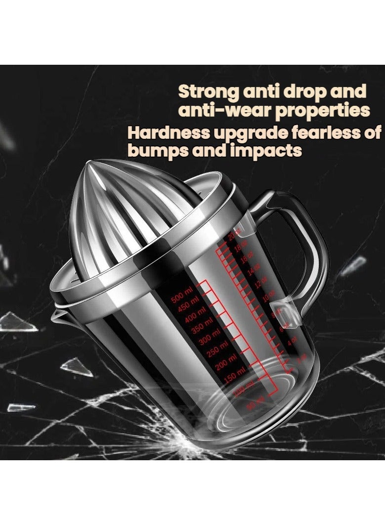 general Stainless steel manual juicer cup home orange juicer thickened glass juicer lemon juicer - Image 2