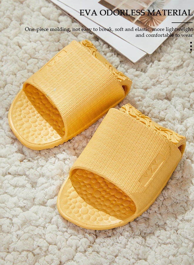 DUNISO Slippers for Women Quick Drying Bath Slippers with Thick Sole Non-Slip Soft Slippers Open Toe High Tenacity House Bedroom Slippers Spa Bath Pool Gym House Sandals for Indoor & Outdoor - Image 4