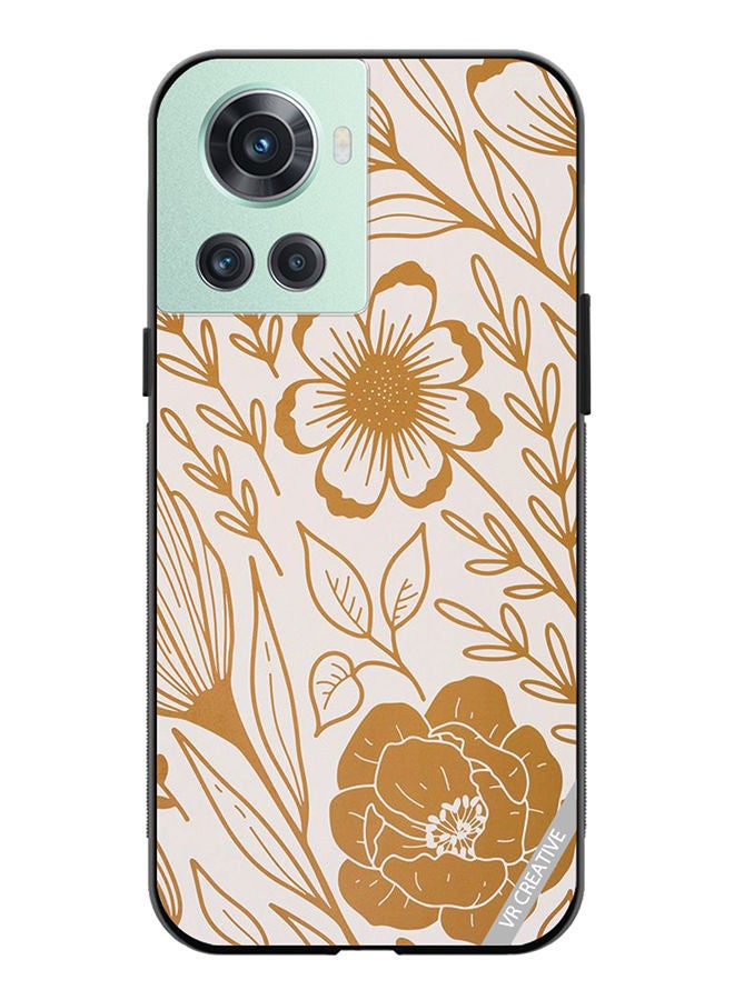 VR CREATIVE Protective Case Cover For OnePlus 10R Floral Design Multicolour - Image 1