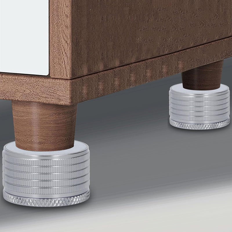 Adjustable Furniture Riser 23-37mm, Heavy Duty 1102 Lbs Load Bearing Aluminum Alloy Support Legs for Bed Sofa Table Cabinet (Space Gray) - Image 5