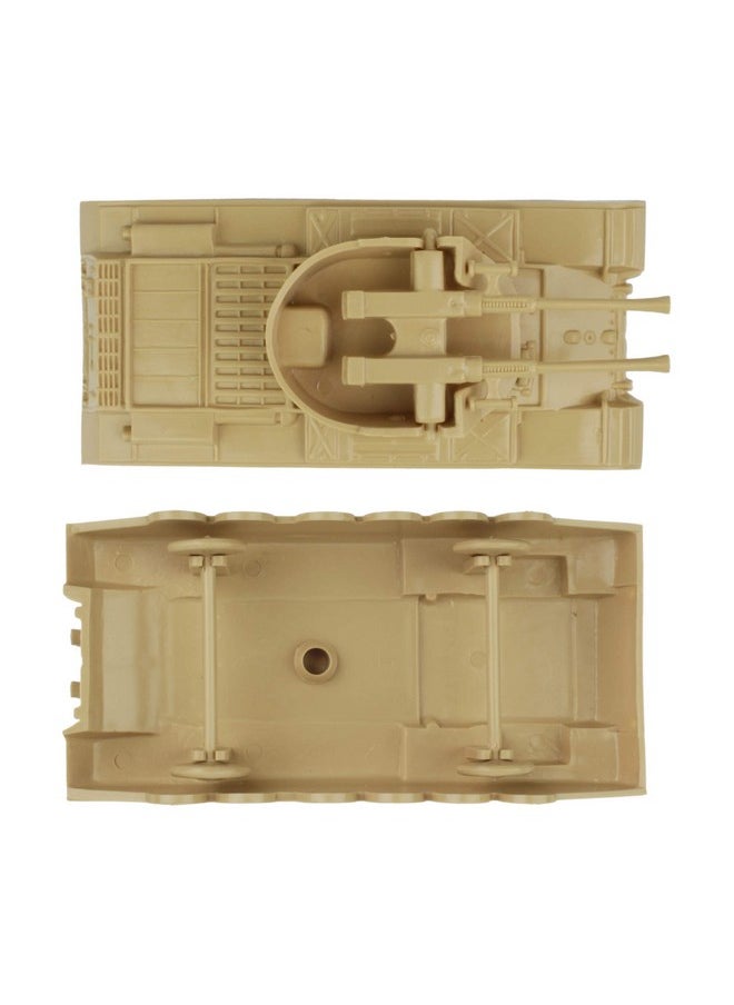 BMC Toys BMC Classic Payton Anti-Aircraft Tanks - 4pc Tan Green Plastic Army Men Vehicles  - Image 3