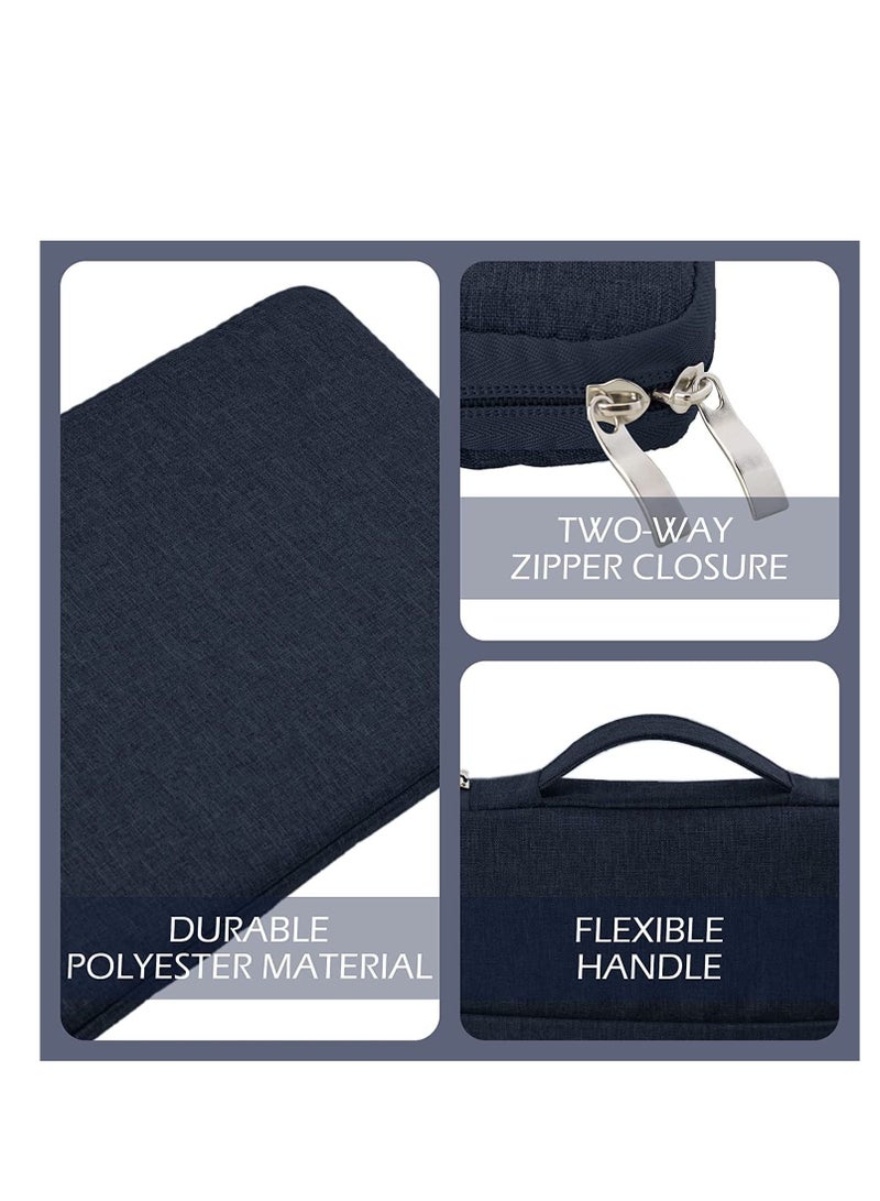 NTECH Waterproof Laptop Sleeve Case with Handle for 2021 New M1 2016 2020 13in MacBook Air/Pro 13.3in Navy Blue - Image 4