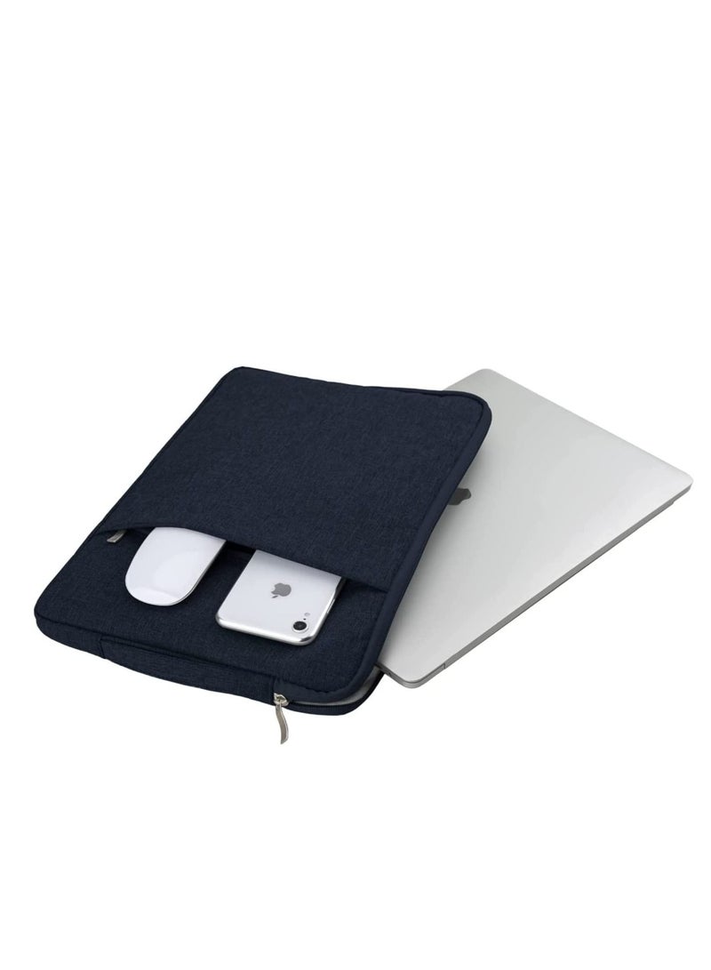 NTECH Waterproof Laptop Sleeve Case with Handle for 2021 New M1 2016 2020 13in MacBook Air/Pro 13.3in Navy Blue - Image 2