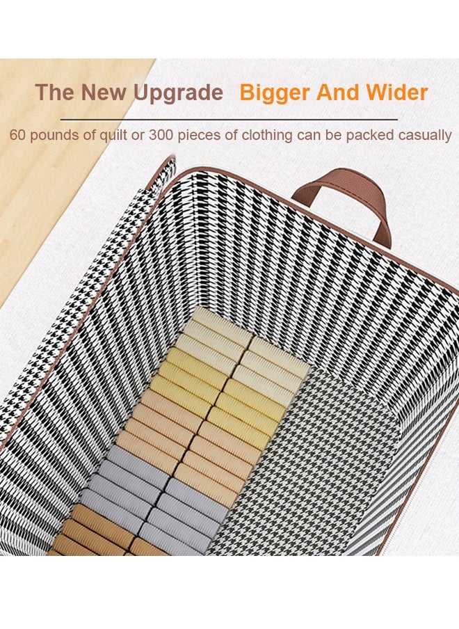 Generic 100/140/180L Foldable Laundry Basket Clothes Storage Box For Clothes Quilt Storage Box Capacity Clothes Storage organizer Box Foldable Dustproof Closet Organizer Oxford Cloth Clothes Storage Box Col  - Image 3