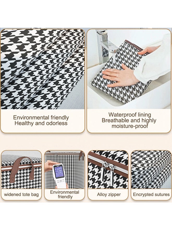Generic 100/140/180L Foldable Laundry Basket Clothes Storage Box For Clothes Quilt Storage Box Capacity Clothes Storage organizer Box Foldable Dustproof Closet Organizer Oxford Cloth Clothes Storage Box Col  - Image 5