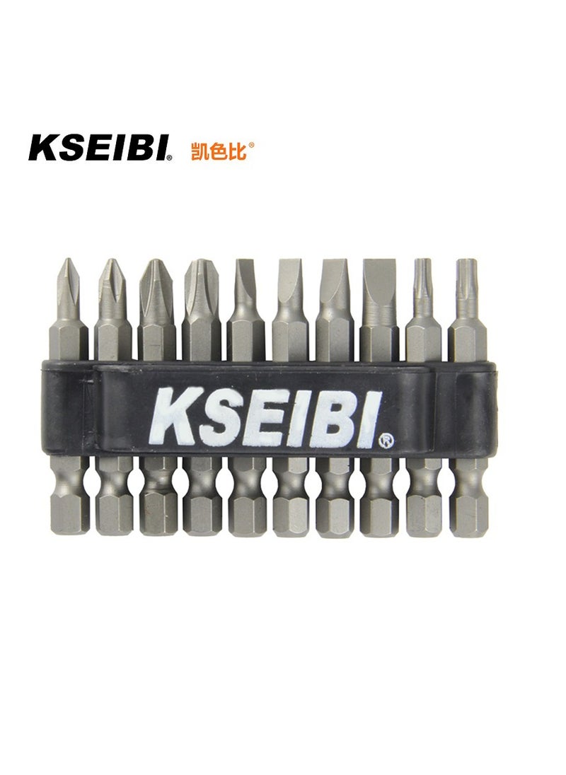 KSEIBI Single End Screwdriver Bit Set – Durable Magnetic Steel Bits for Power Tools, Multiple Sizes  - Image 1