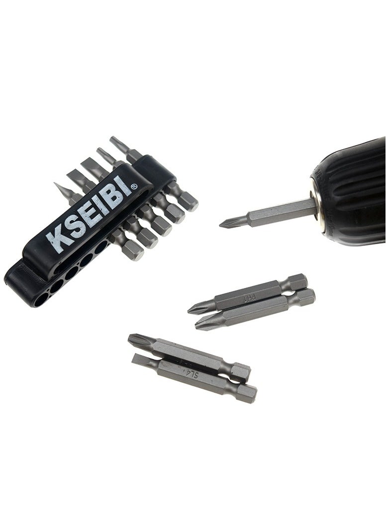 KSEIBI Single End Screwdriver Bit Set – Durable Magnetic Steel Bits for Power Tools, Multiple Sizes  - Image 5