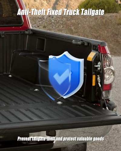Tavaski Tailgate AntiTheft Lock Compatible with Toyota Tacoma 2016 2017 2018 2019 2020 2021 2022 2023 Truck Bed Tailgate Lock with Keys Made by Zinc Alloy Red - Image 3