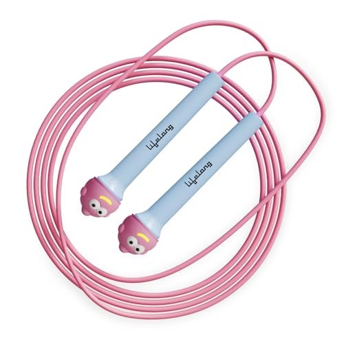 Lifelong Skipping Rope for Men, Women & Children Jumping Rope with Adjustable Height, Speed for Exercise Workout & Weight Loss-PVC Skipping-Rope for Kids-(Pink) - Image 1