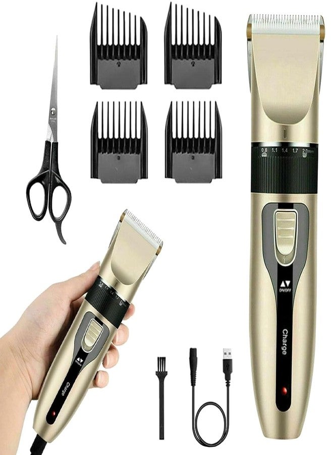 DREWIT STAR Rechargeable Cordless Hair Clippers Men, Women, Pets with 4 Mounting Combs Clippers for Men Haircut, Beard, Sideburns, Goatees Stubble Professional Hair Clippers with Scissors - Image 4