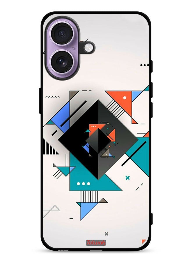 Tolwak Apple iPhone 17 Protective Case Cover Square And Triangle Shapes Abstract Pattern - Image 1