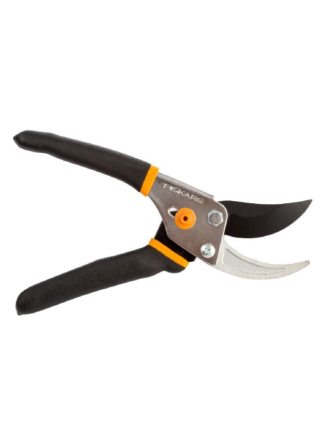 Fiskars Traditional Bypass Pruner Silver and Black 10.8 x 4 x 1 Inch 391091-1013 - Image 1