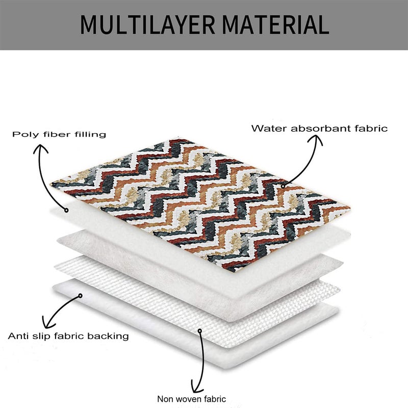 AMAZE ATTIRES Printed Sofa Seat Cover for 5 Seater with Heavy Antiskid Backing Easily Machine Washable Sofa Seat Runner for Couch 27 x 24 Inches 4 Pieces 27 x 72 Inches 2 Piece Design 5 - Image 5