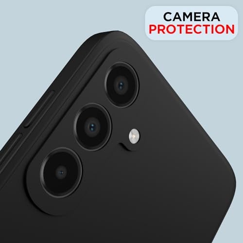 Pikkme Back Cover for Samsung Galaxy A15 5G | Slim Soft Matte Silicone Cover with Camera Protection & Shockproof Bumper Case (Black) - Image 5