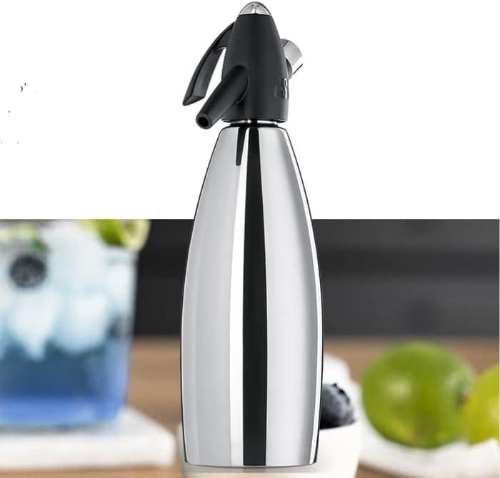 Isi Stainless Steel Soda Siphon- 1Ltr - Image 1