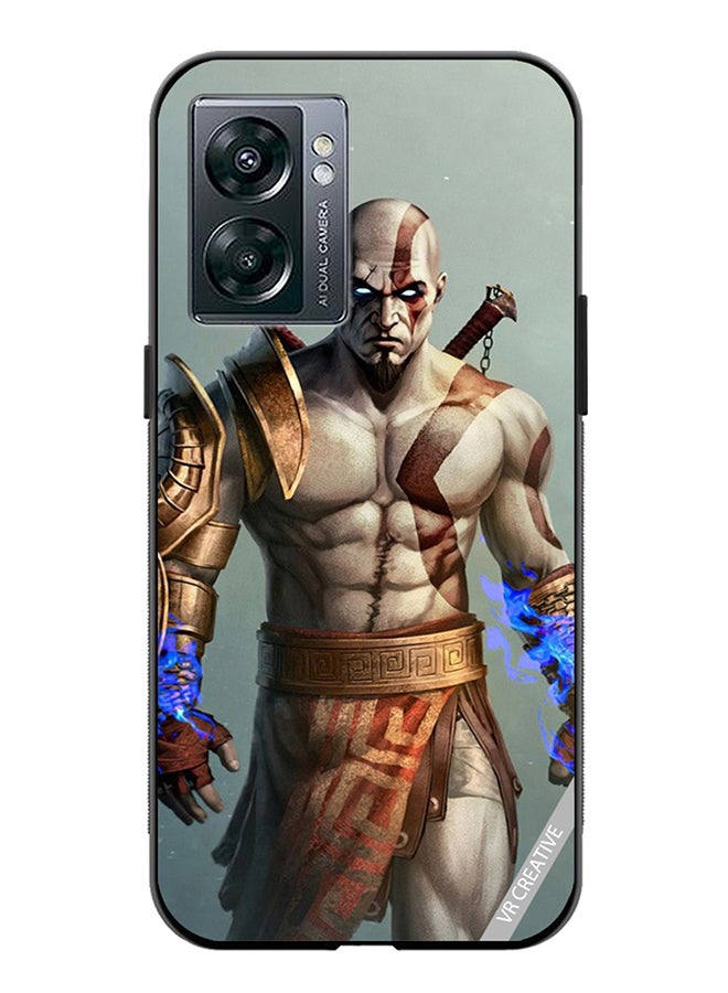 VR CREATIVE Protective Case Cover For Oppo A57 5G Young Kratos Design Multicolour - Image 1