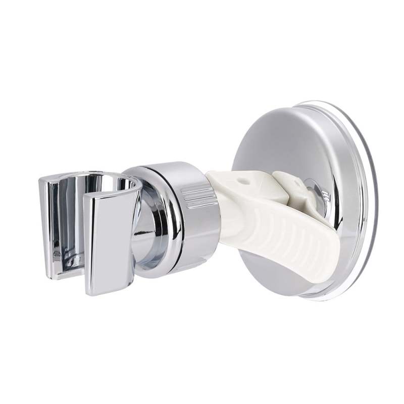 Shower Head Holder: Silver 4.70 X 3.90 X 2.80 In - Adjustable Suction Shower Holder for Bathroom Wall Mount - Image 2
