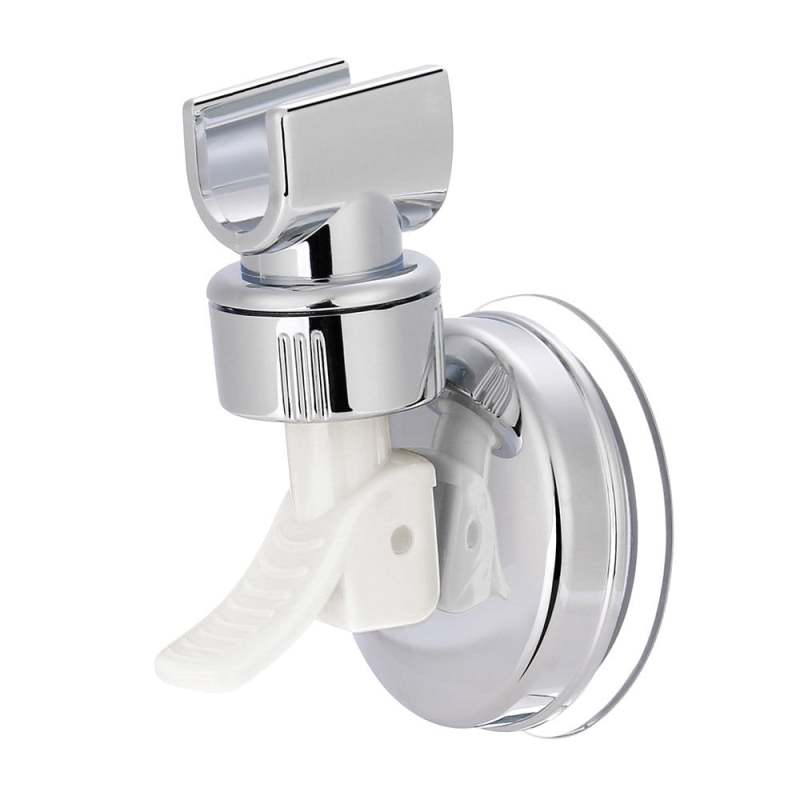 Shower Head Holder: Silver 4.70 X 3.90 X 2.80 In - Adjustable Suction Shower Holder for Bathroom Wall Mount - Image 3