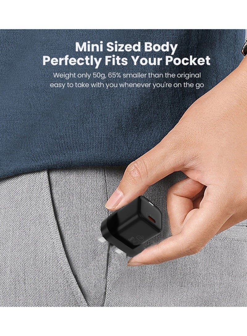 VYVYLABS شاحن Vyvylabs Mini size GaN Fast Charger 30W C أسود - Image 5