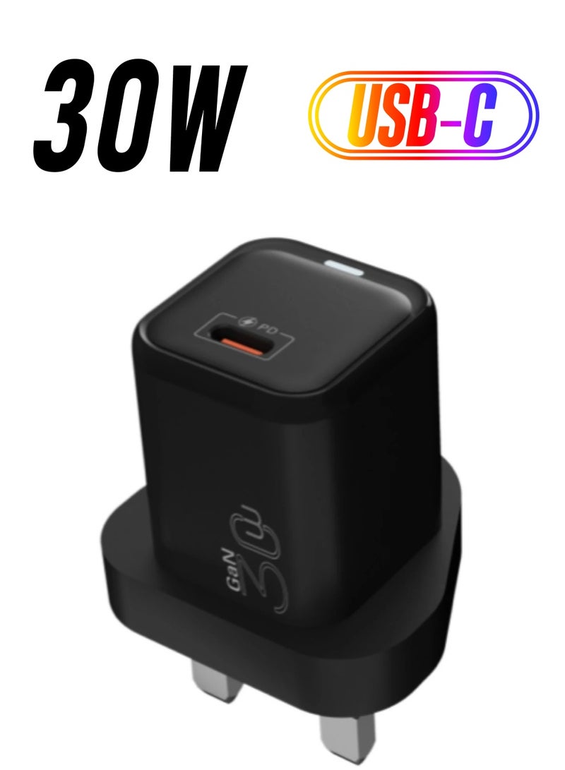 VYVYLABS شاحن Vyvylabs Mini size GaN Fast Charger 30W C أسود - Image 1