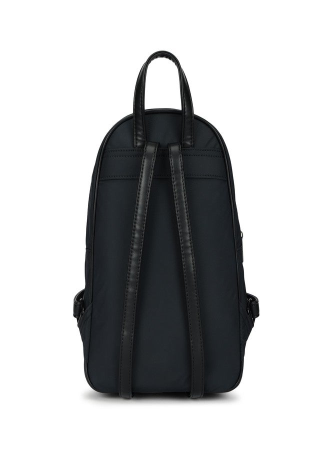 Fastrack Nylon Nova Backpack | Spacious Nylon Backpack | Quick-Access Pocket & Adjustable Faux-Leather Straps - Image 5