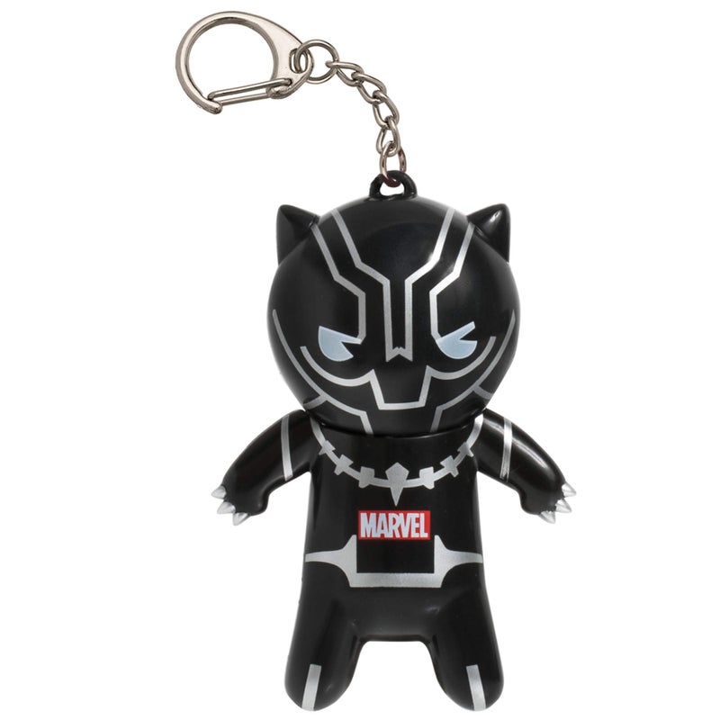 Lip Smacker Marvel Lip Balm Keychain, Clear & Glossy, Fun & Giftable, Cruelty Free - Black Panther - Image 1