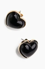 H&M Heart-shaped stud earrings