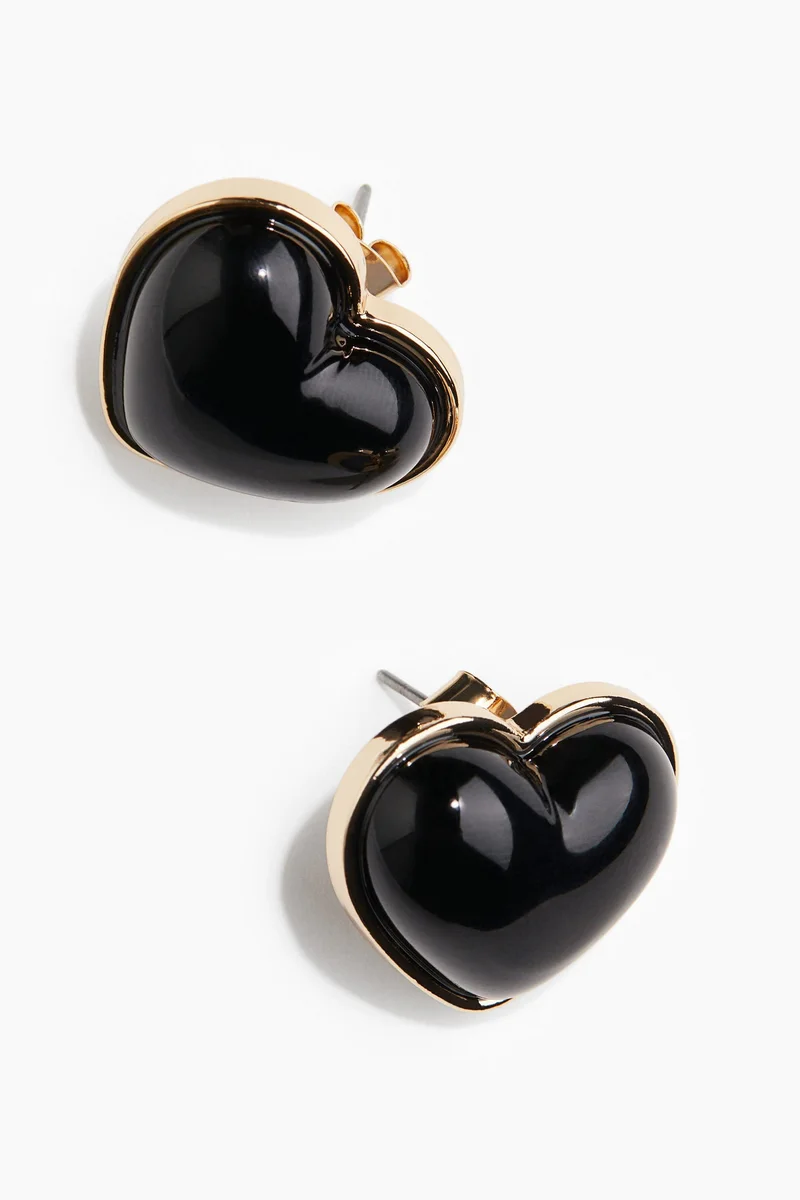 H&M Heart-shaped stud earrings