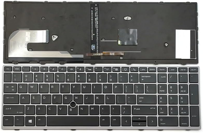 قطع جديدة للحاسوب المحمول لوحة مفاتيح إضاءة خلفية أمريكية لسلسلة حاسوب HP Elitebook 850 G5 و855 G5 و755 G5 و750 G5 - Image 1