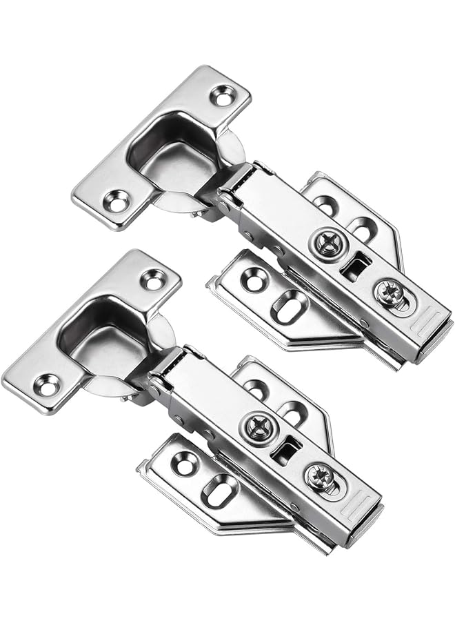 promass HS 4pcs 110 Degree Frameless Cabinet Door Concealed HingesFull OverlayNickel Plated - Image 1