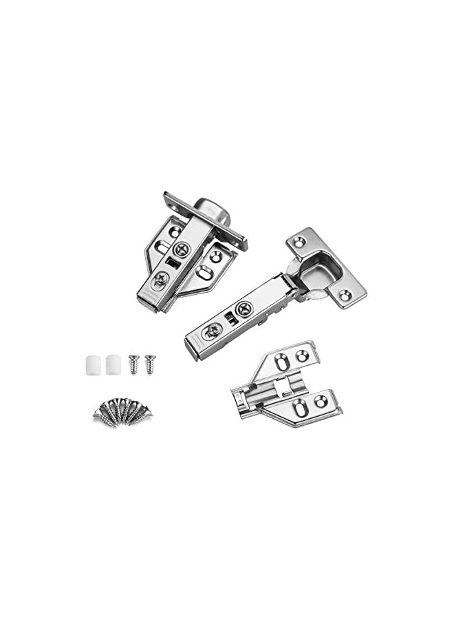 promass HS 4pcs 110 Degree Frameless Cabinet Door Concealed HingesFull OverlayNickel Plated - Image 2